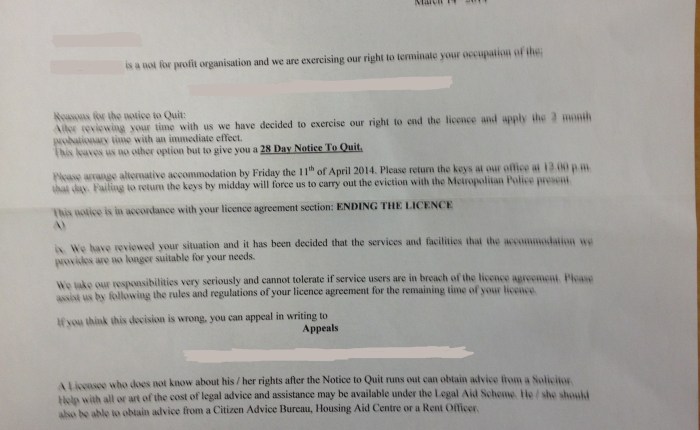 Opening the doors: Debt, domestic violence, power relations and an eviction&nbsp;notice